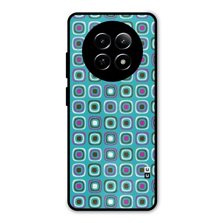 Boxes Tiny Pattern Metal Back Case for Realme Narzo 70x 5G