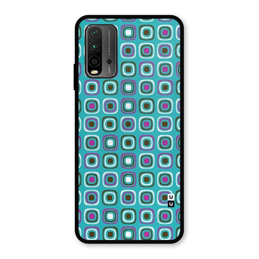 Boxes Tiny Pattern Metal Back Case for Redmi 9 Power