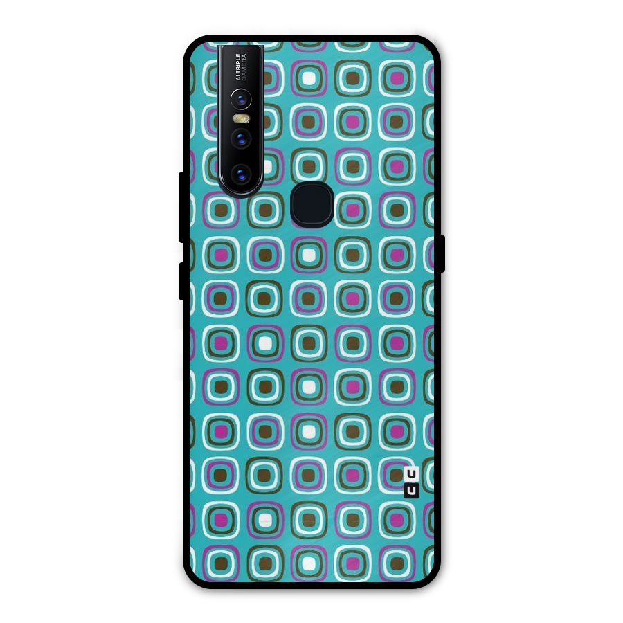 Boxes Tiny Pattern Metal Back Case for Vivo V15