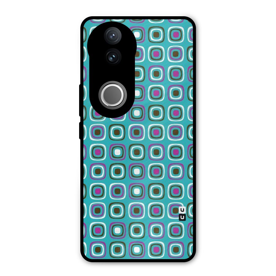 Boxes Tiny Pattern Metal Back Case for Vivo V50e