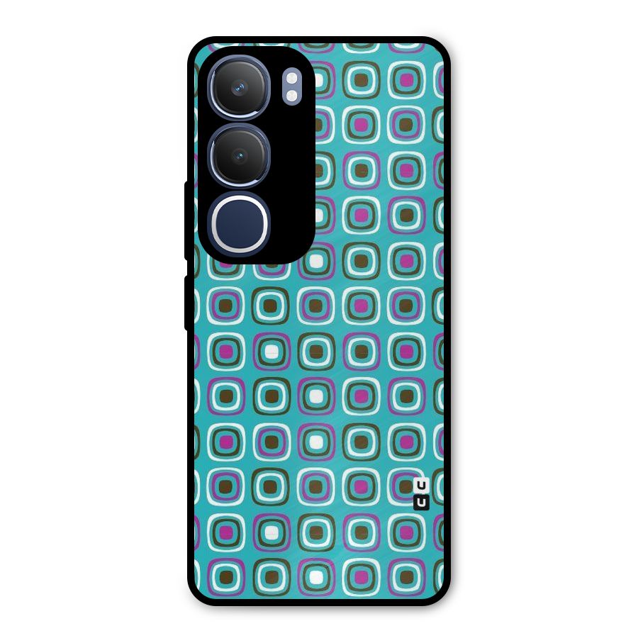 Boxes Tiny Pattern Metal Back Case for Vivo Y29