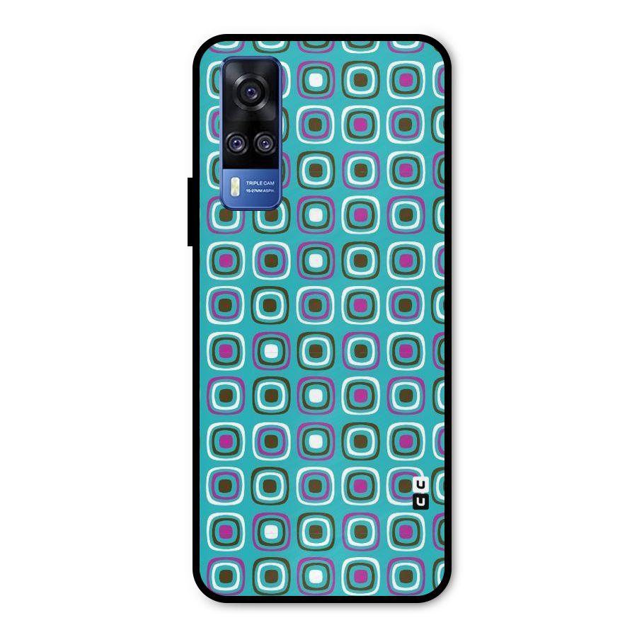 Boxes Tiny Pattern Metal Back Case for Vivo Y31