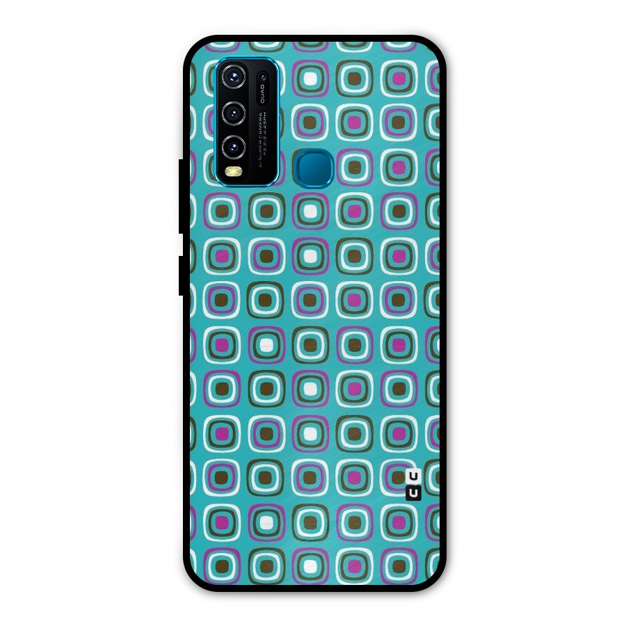 Boxes Tiny Pattern Metal Back Case for Vivo Y50