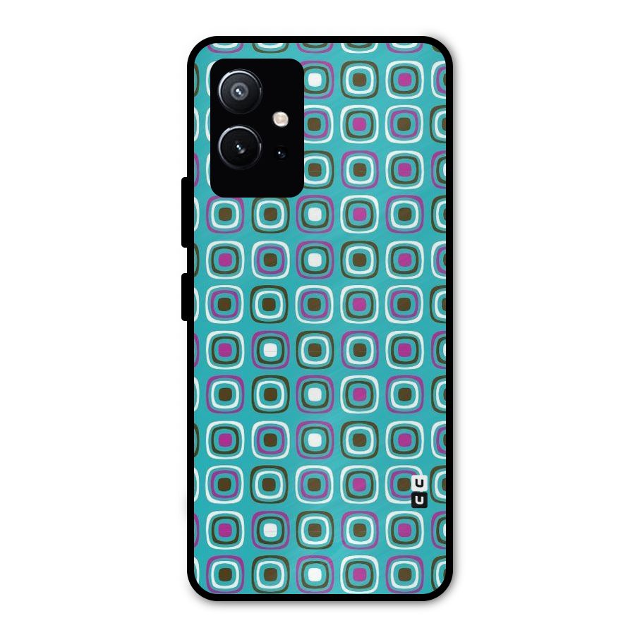 Boxes Tiny Pattern Metal Back Case for Vivo Y75 5G