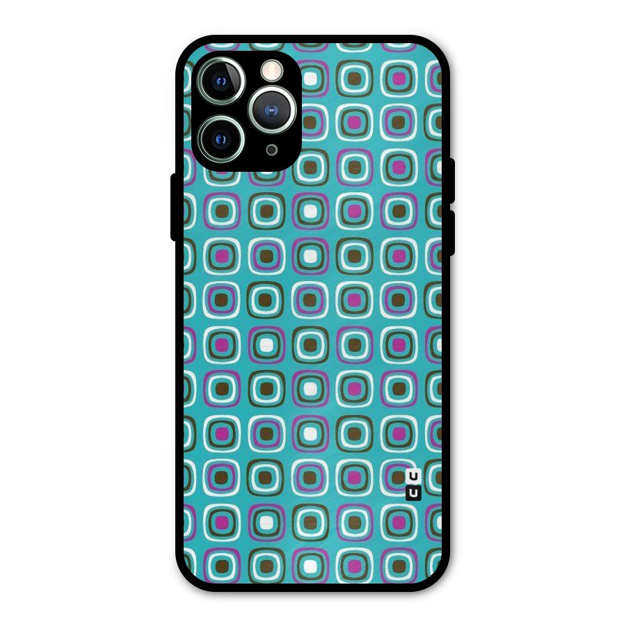 Boxes Tiny Pattern Metal Back Case for iPhone 11 Pro Max