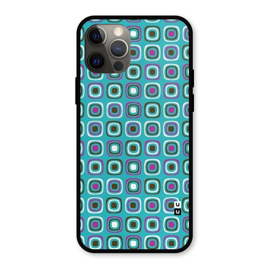 Boxes Tiny Pattern Metal Back Case for iPhone 12 Pro
