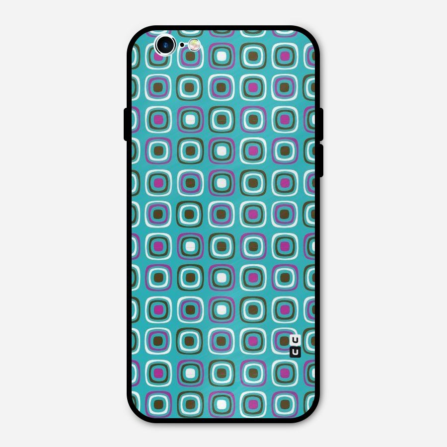 Boxes Tiny Pattern Metal Back Case for iPhone 6 6s