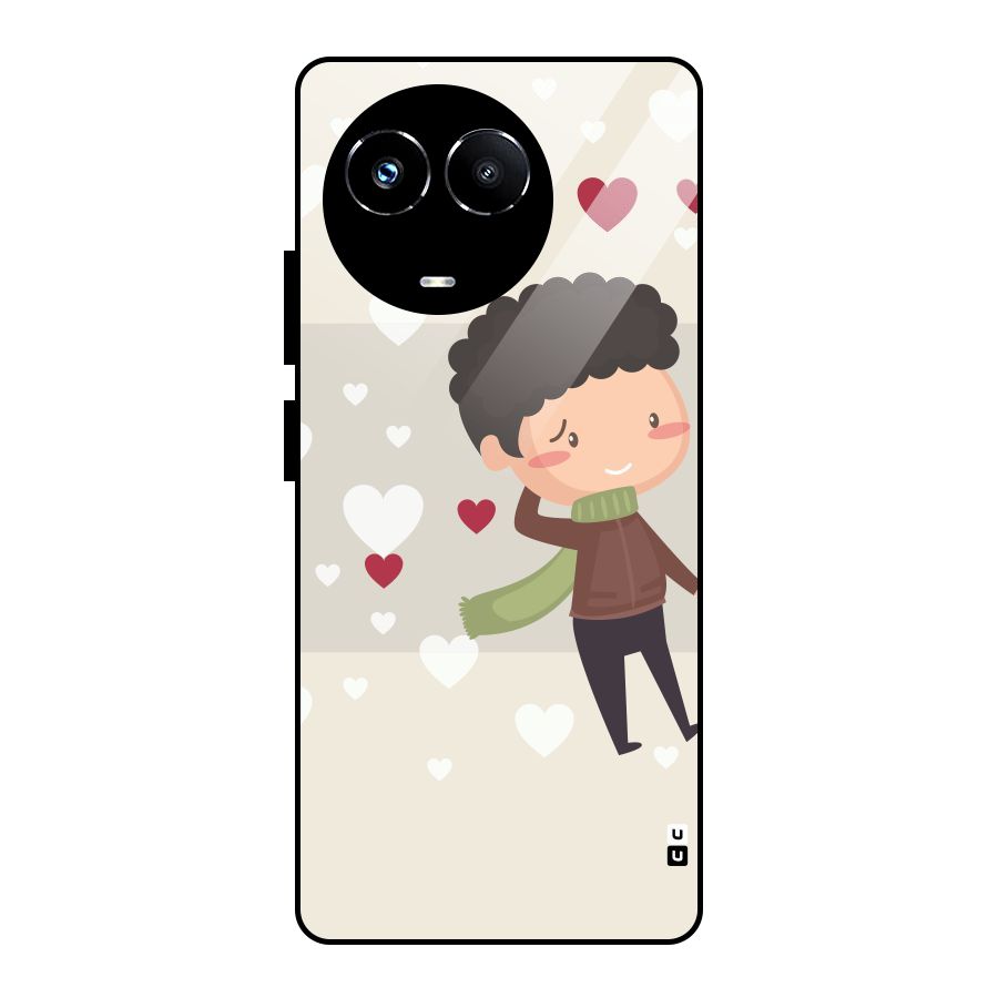 Boy in love Glass Back Case for Realme 11X