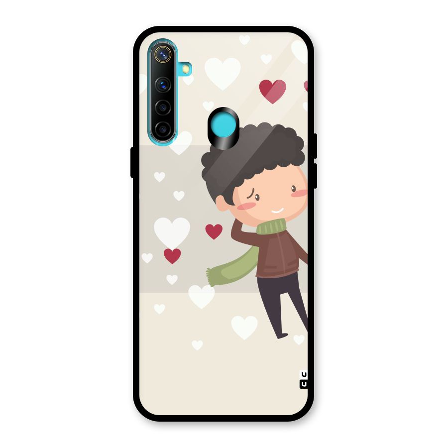 Boy in love Glass Back Case for Realme 5