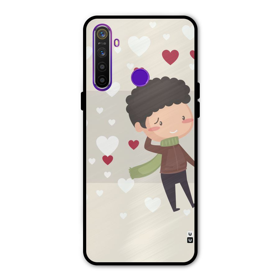 Boy in love Glass Back Case for Realme 5s