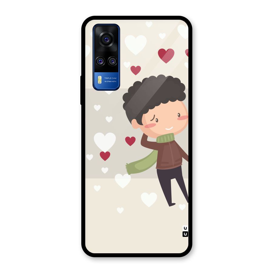 Boy in love Glass Back Case for Vivo Y31