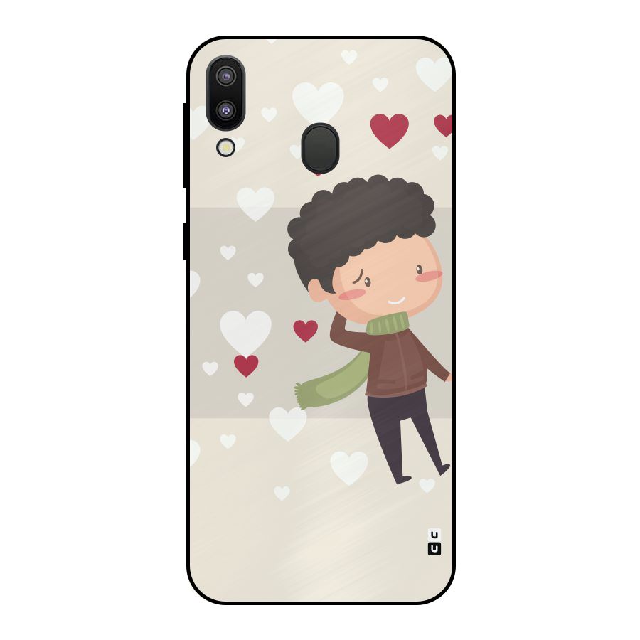 Boy in love Metal Back Case for Galaxy M20