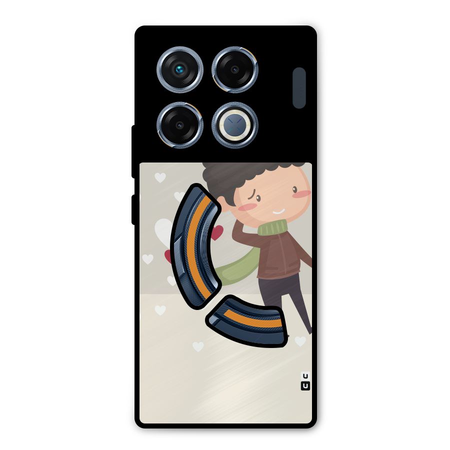 Boy in love Metal Back Case for Infinix GT 20 Pro