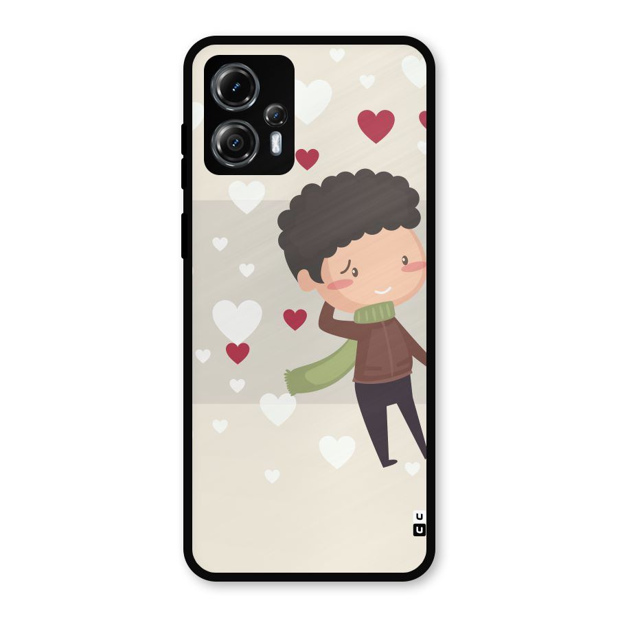 Boy in love Metal Back Case for Moto G13