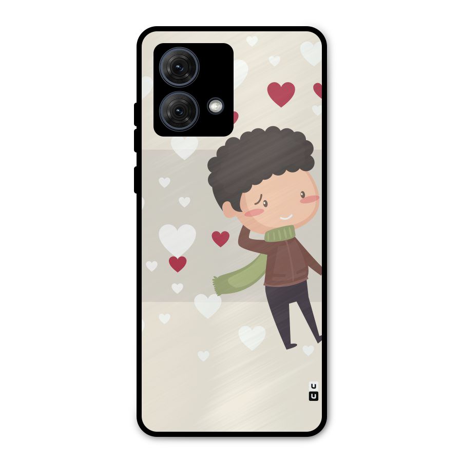 Boy in love Metal Back Case for Moto G84
