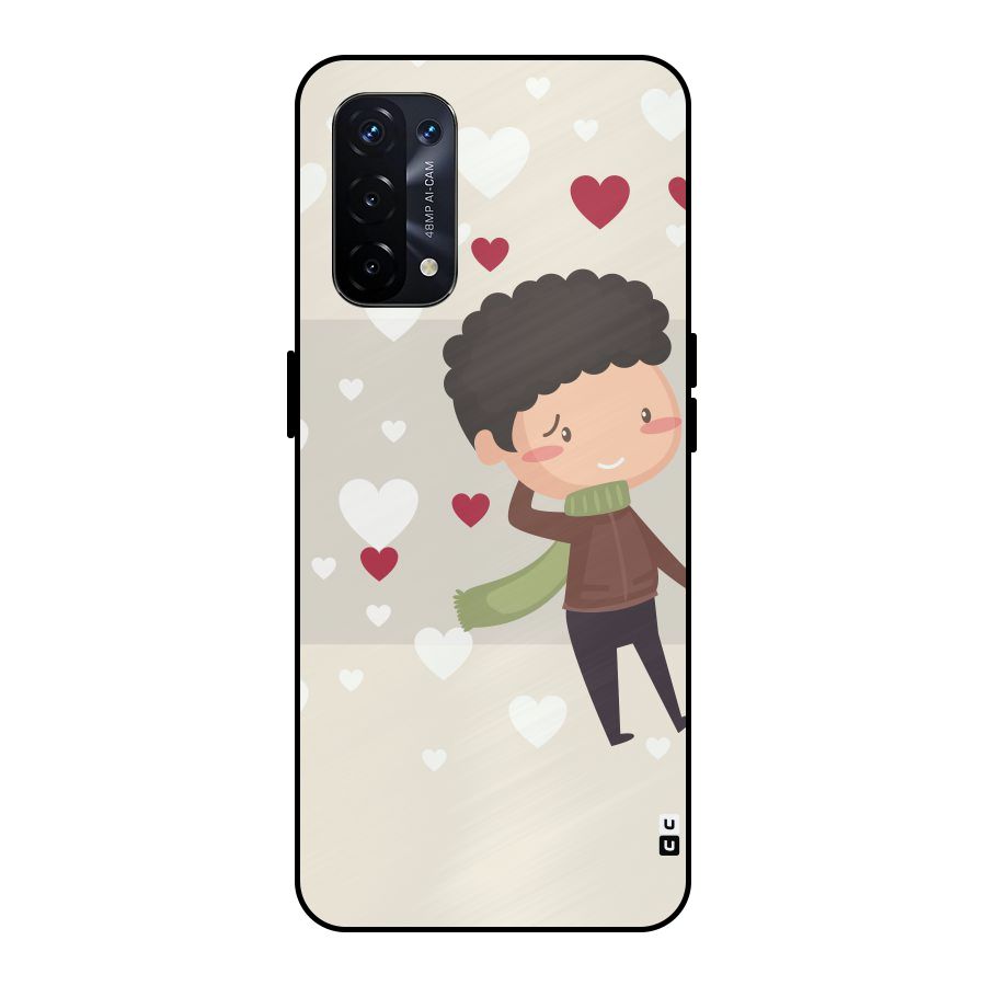 Boy in love Metal Back Case for Oppo A74 5G