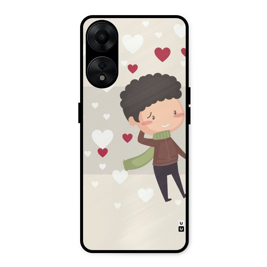 Boy in love Metal Back Case for Oppo A78 5G