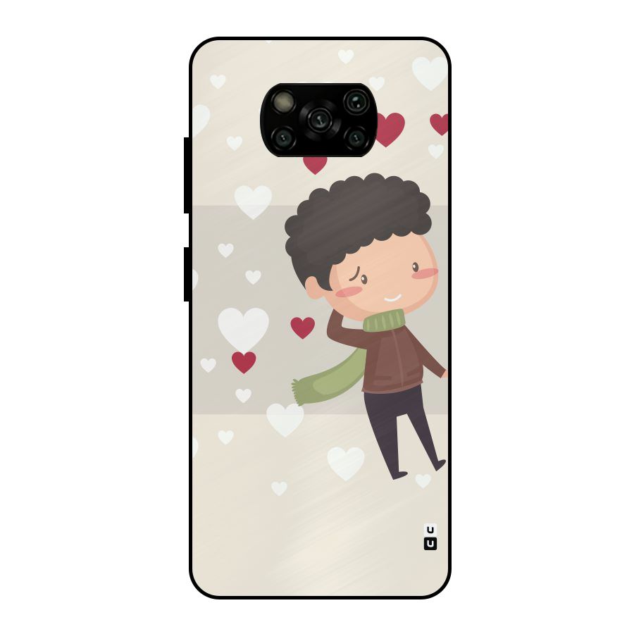 Boy in love Metal Back Case for Poco X3