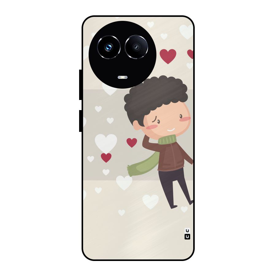 Boy in love Metal Back Case for Realme 11X