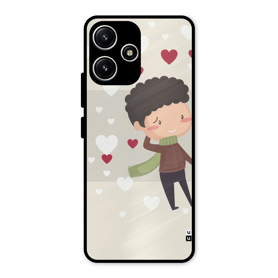 Boy in love Metal Back Case for Redmi 12 5G