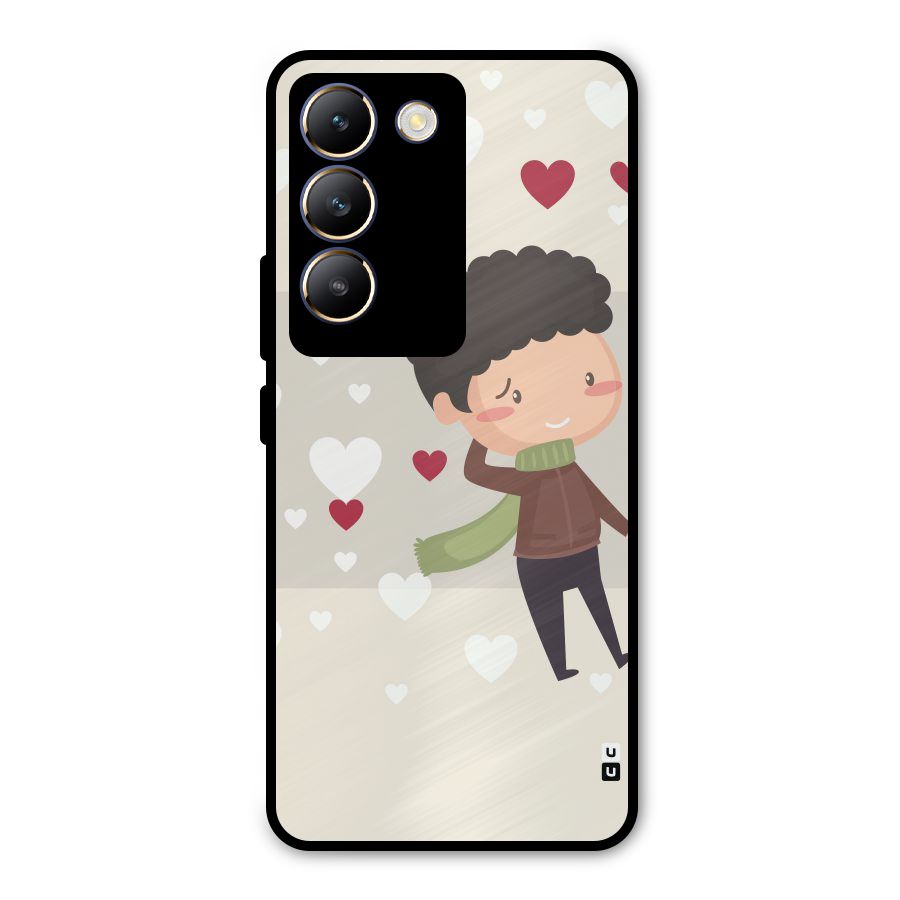 Boy in love Metal Back Case for Vivo T3 5G