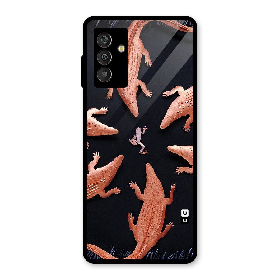 Brave Frog Glass Back Case for Galaxy M13