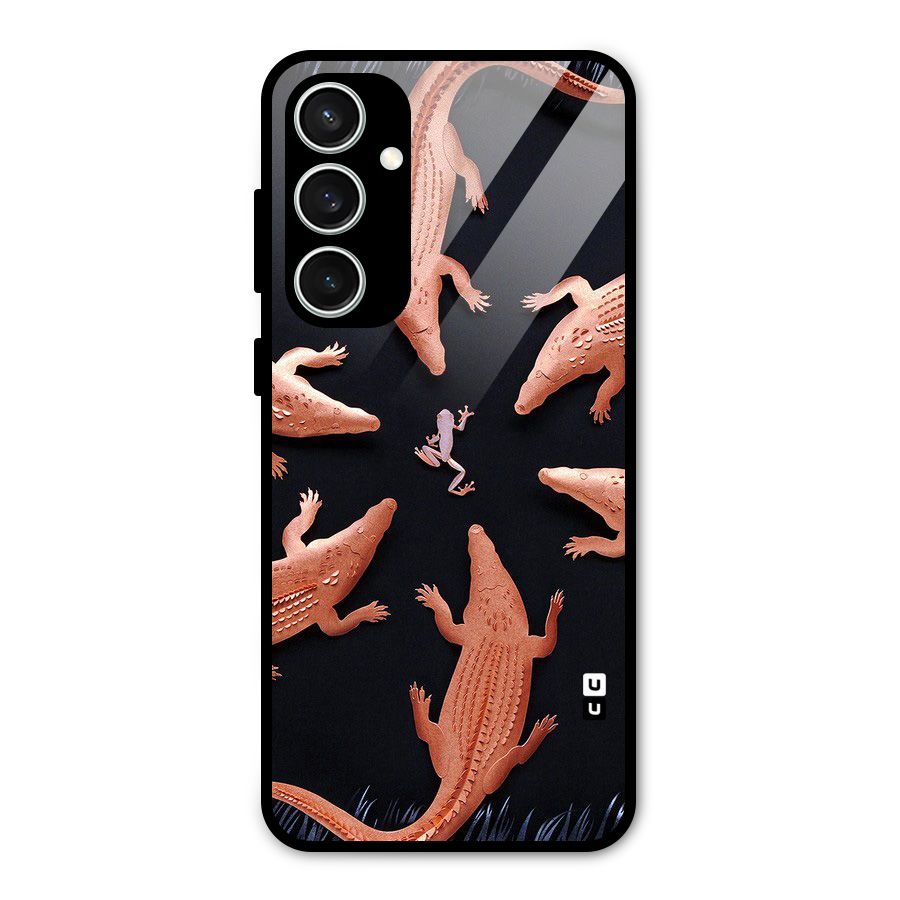 Brave Frog Glass Back Case for Galaxy S23 FE