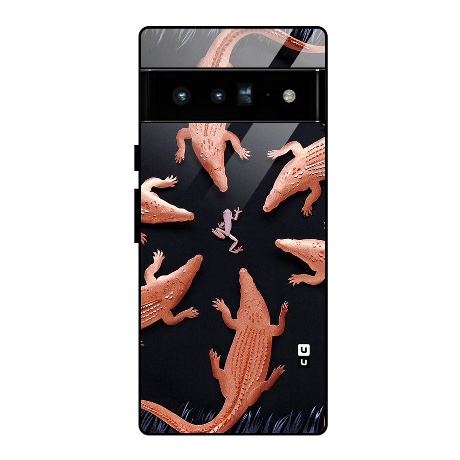 Brave Frog Glass Back Case for Google Pixel 6 Pro