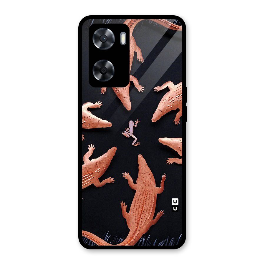 Brave Frog Glass Back Case for OnePlus Nord N20 SE