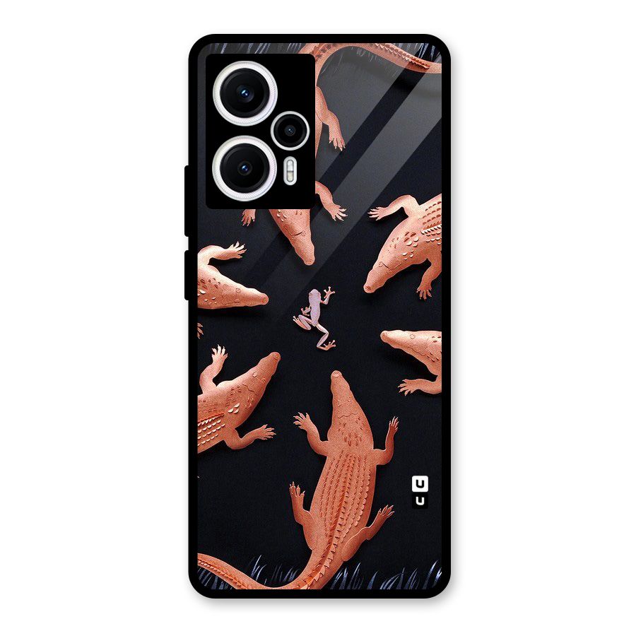 Brave Frog Glass Back Case for Poco F5