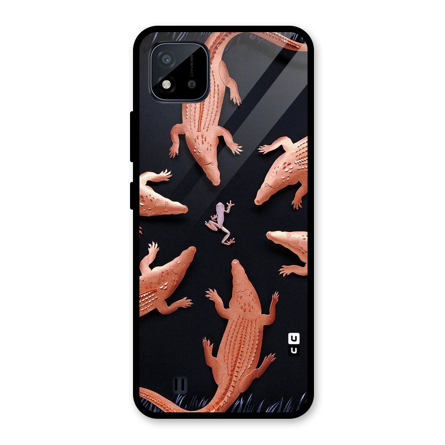Brave Frog Glass Back Case for Realme C11 2021