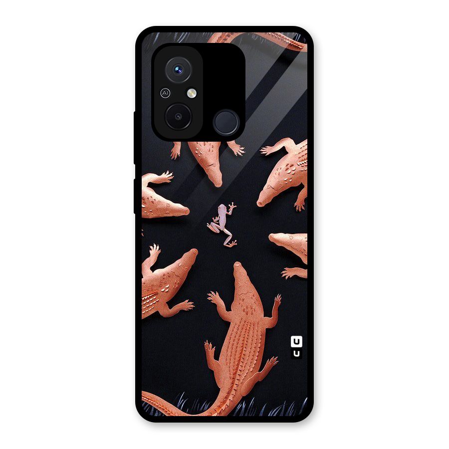 Brave Frog Glass Back Case for Redmi 12C
