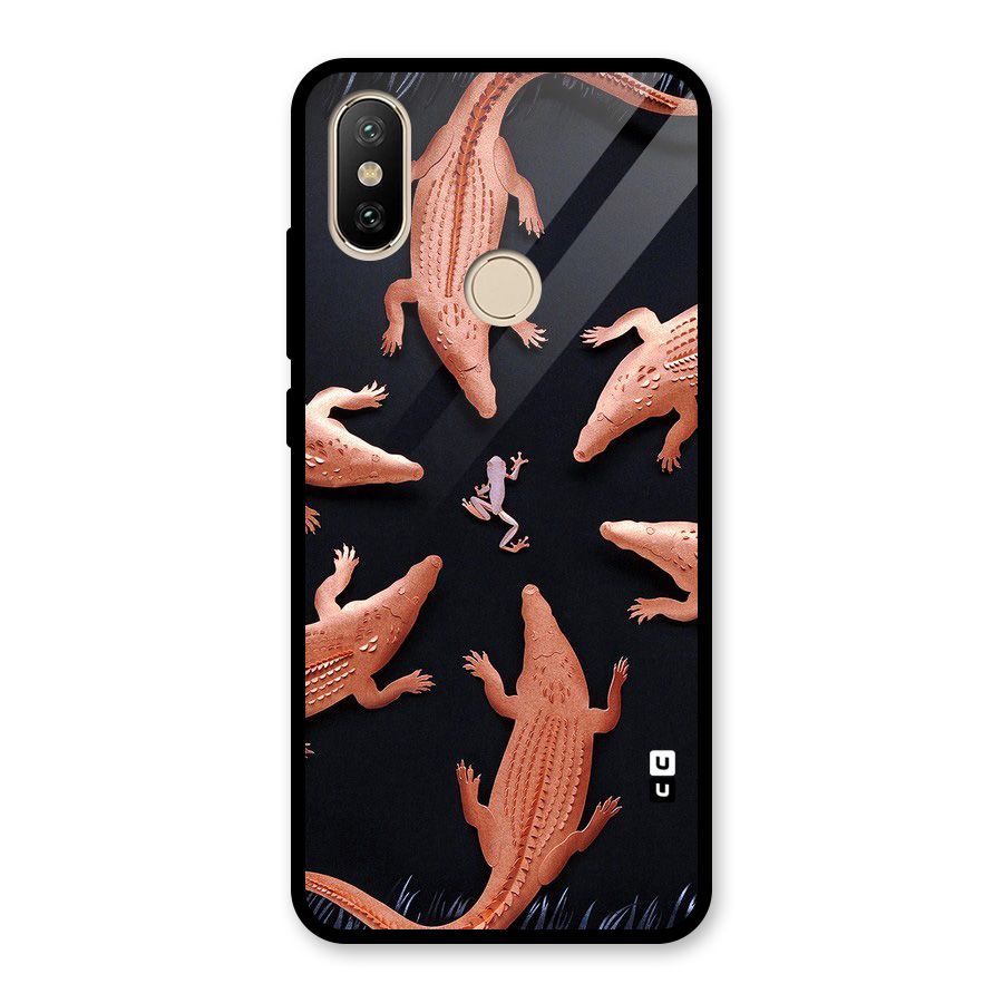 Brave Frog Glass Back Case for Redmi A2