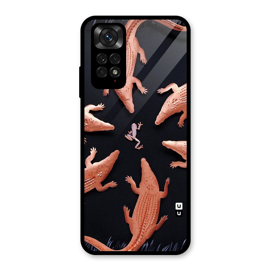 Brave Frog Glass Back Case for Redmi Note 11S