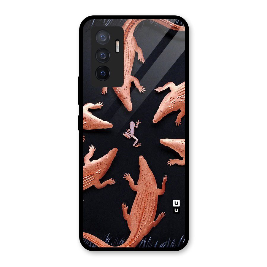 Brave Frog Glass Back Case for Vivo V23e