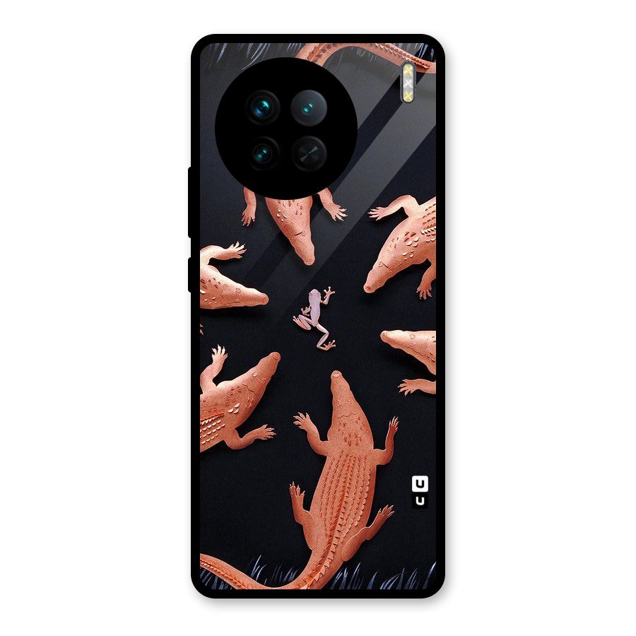 Brave Frog Glass Back Case for Vivo X90