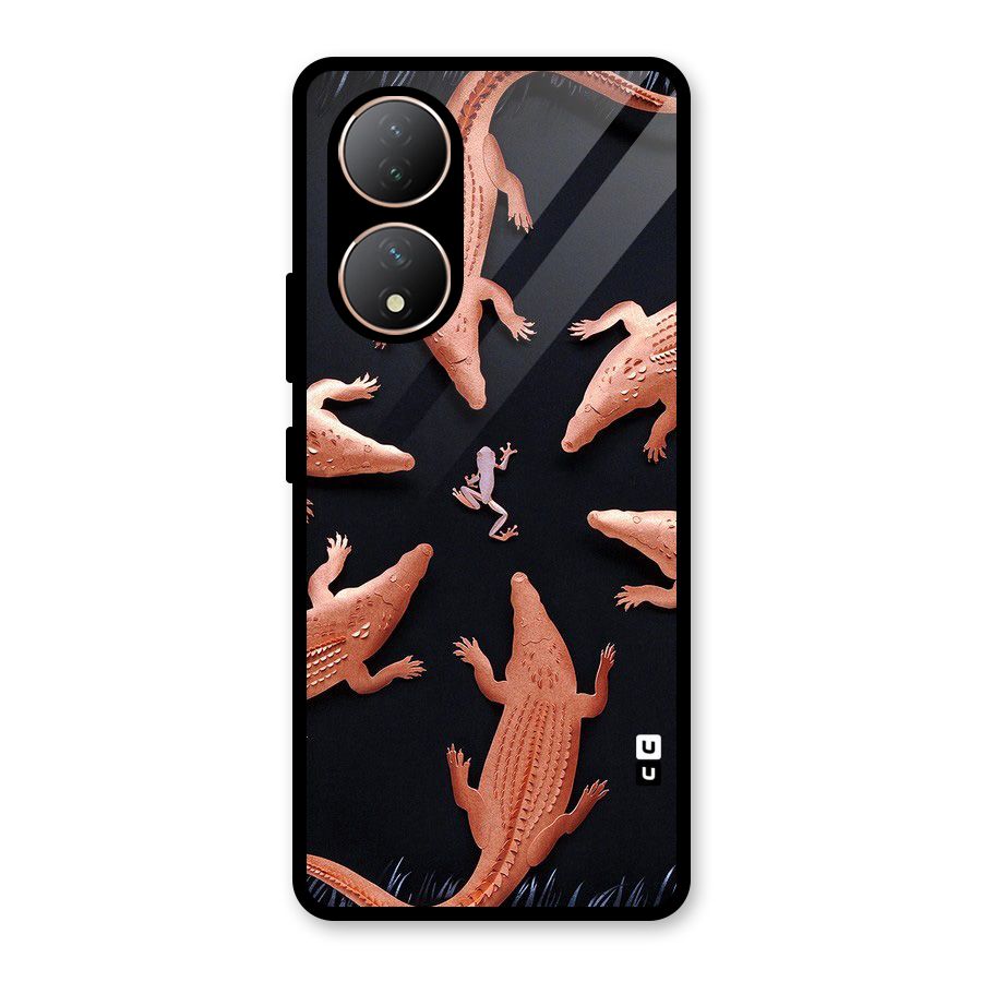 Brave Frog Glass Back Case for Vivo Y100A