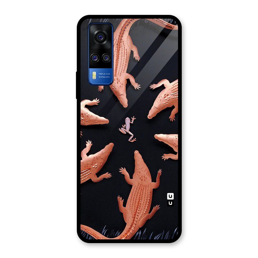 Brave Frog Glass Back Case for Vivo Y31
