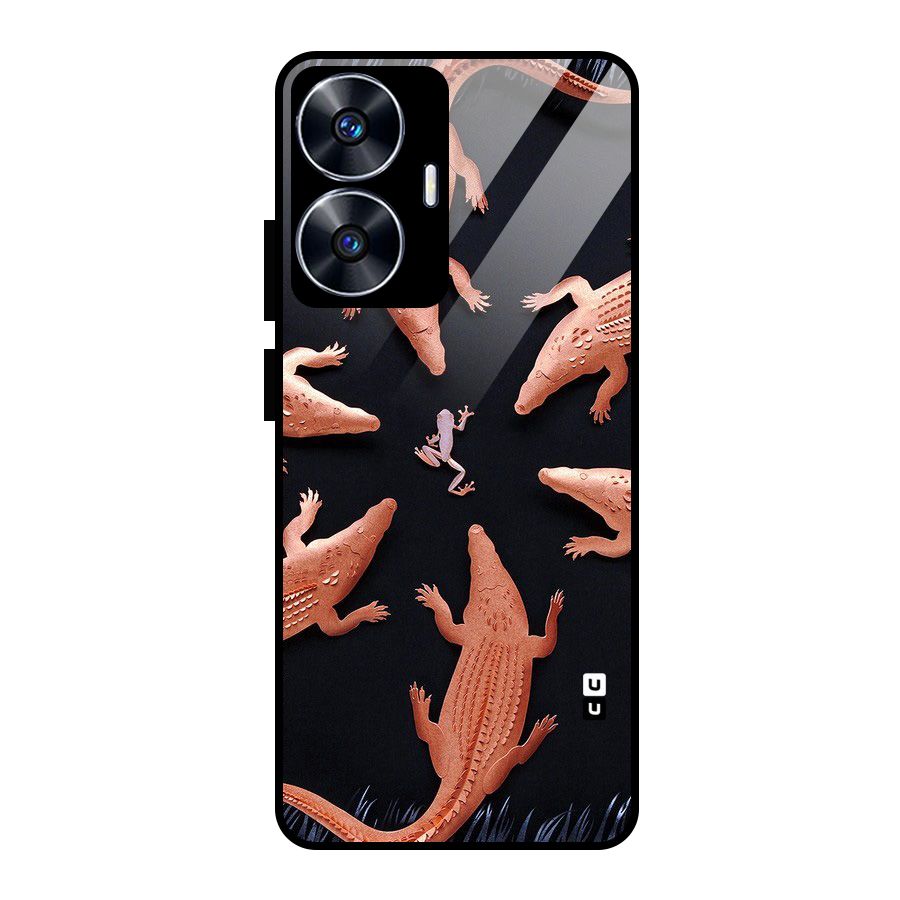 Brave Frog Glass Back Case for realme C55