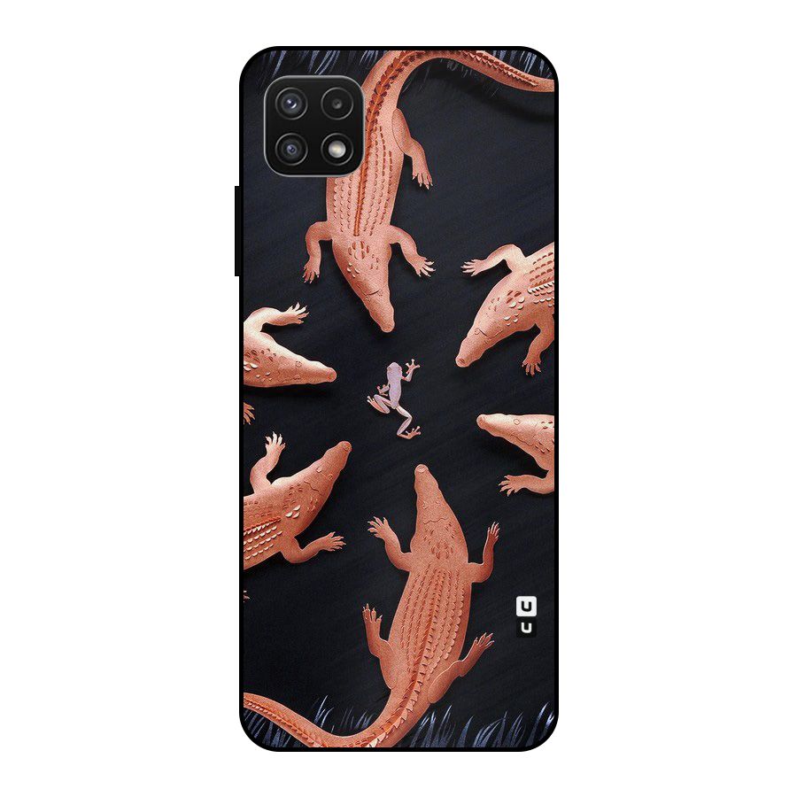 Brave Frog Metal Back Case for Galaxy A22 5G