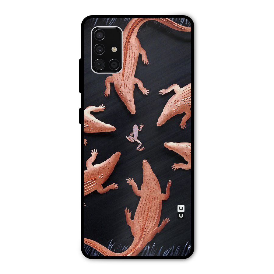 Brave Frog Metal Back Case for Galaxy A51