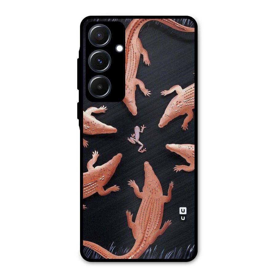 Brave Frog Metal Back Case for Galaxy A55
