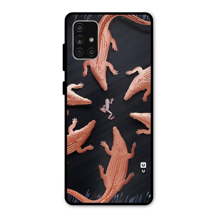 Brave Frog Metal Back Case for Galaxy A71