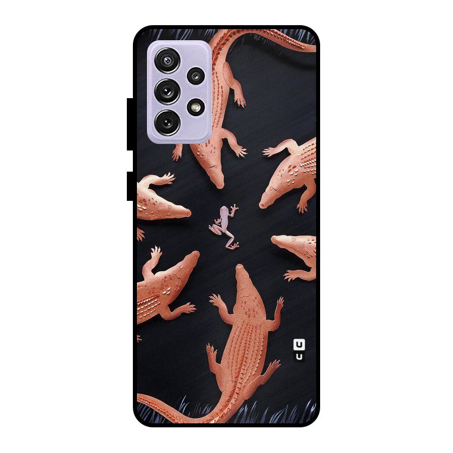 Brave Frog Metal Back Case for Galaxy A72