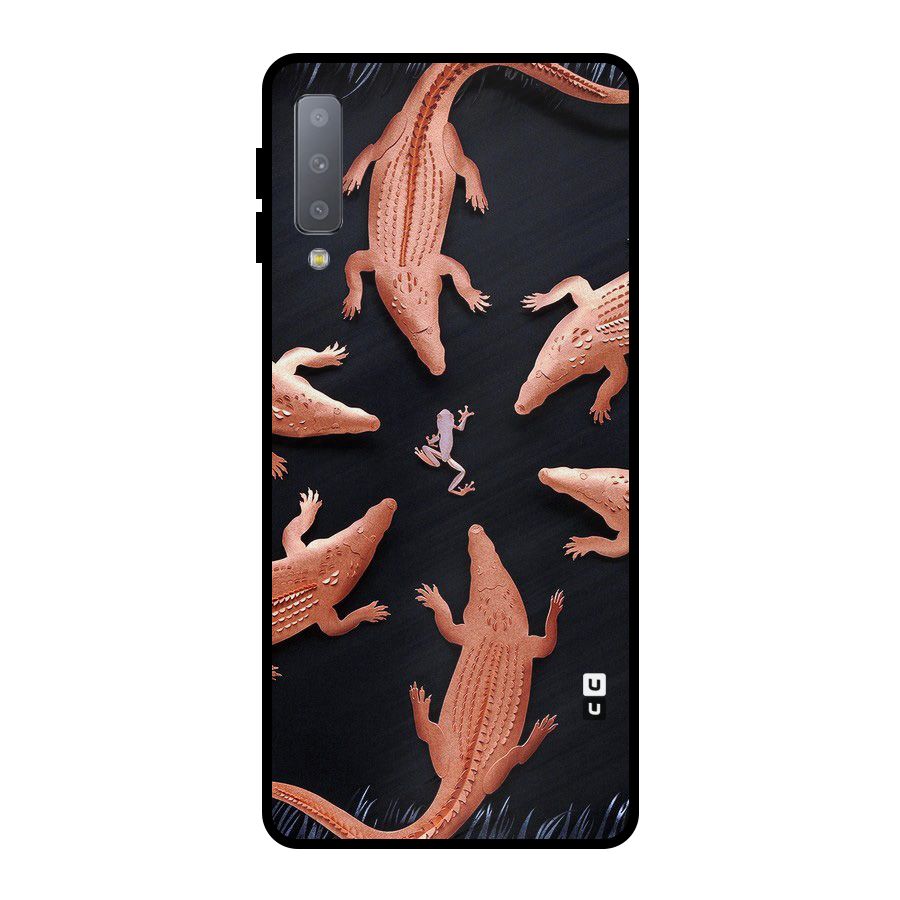 Brave Frog Metal Back Case for Galaxy A7 (2018)