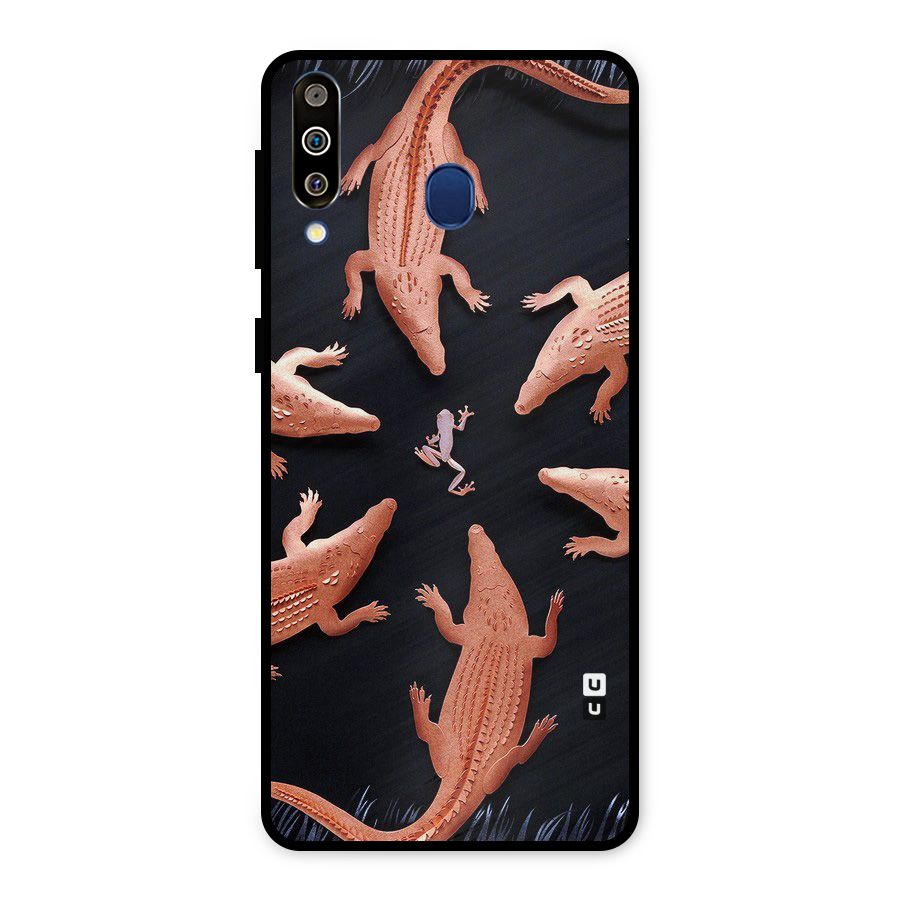 Brave Frog Metal Back Case for Galaxy M30