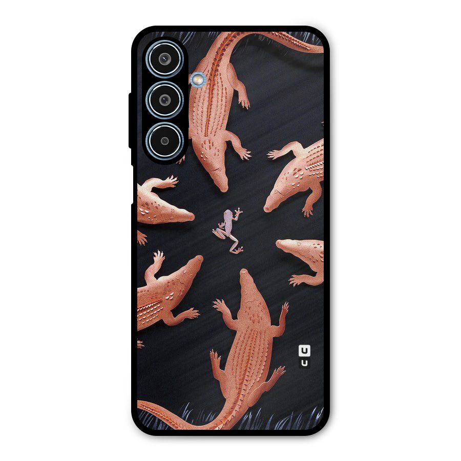 Brave Frog Metal Back Case for Galaxy M35