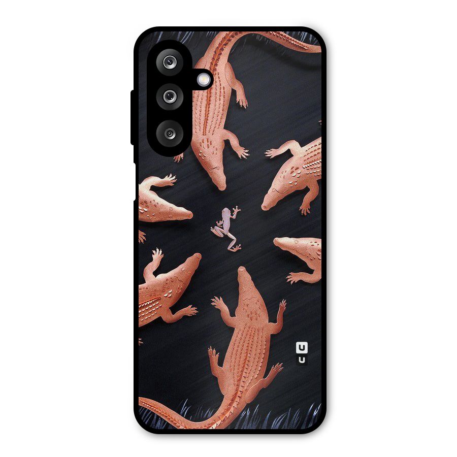 Brave Frog Metal Back Case for Galaxy M36