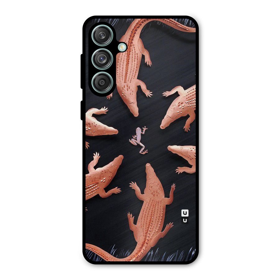 Brave Frog Metal Back Case for Galaxy M55 5G