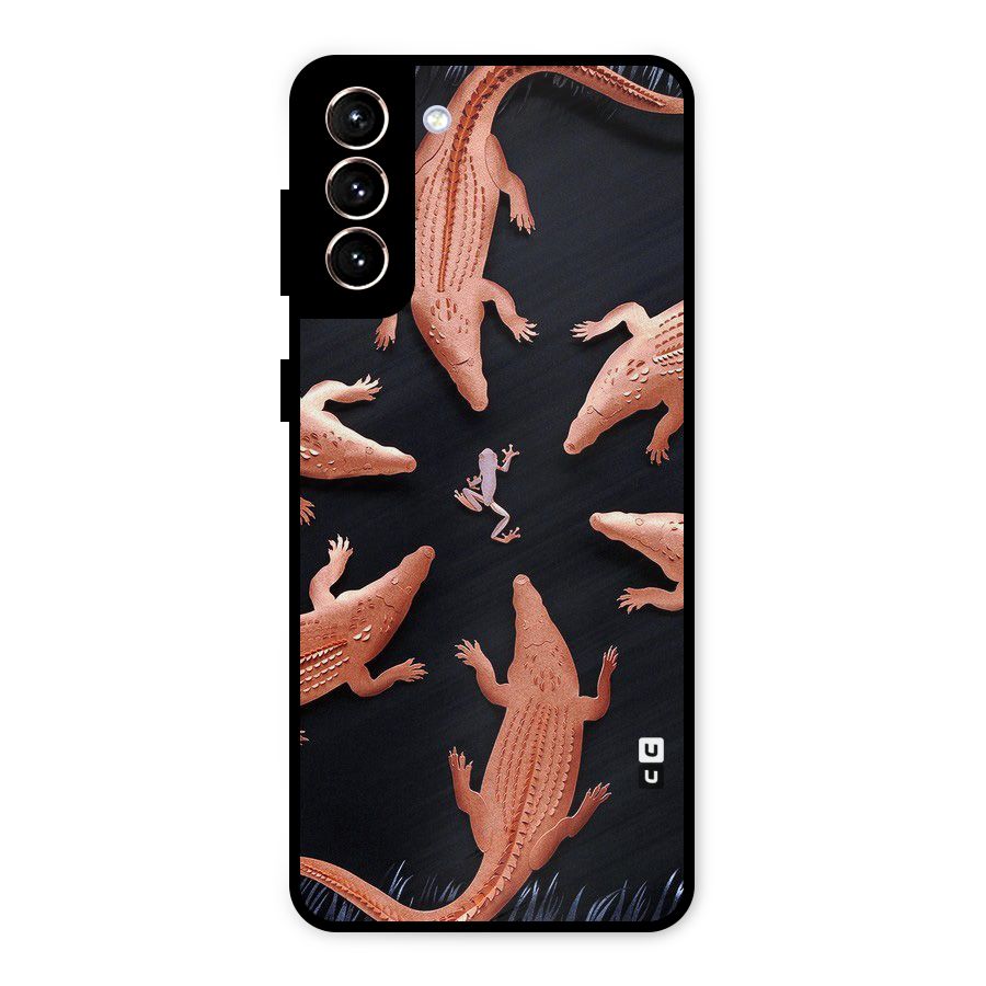 Brave Frog Metal Back Case for Galaxy S21 Plus